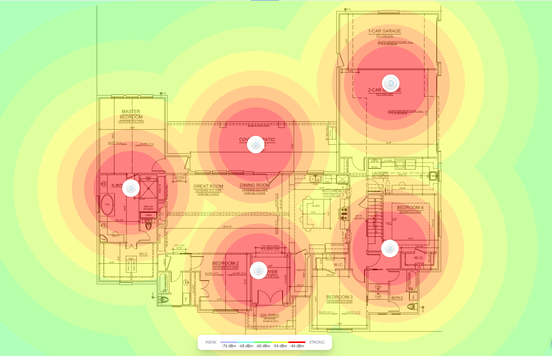 Ubiquiti Coverage Heat Map Expected Vs Reality Ubiquiti