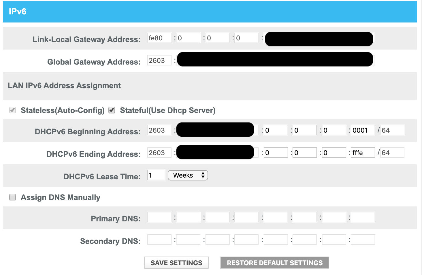 comcast modem settings