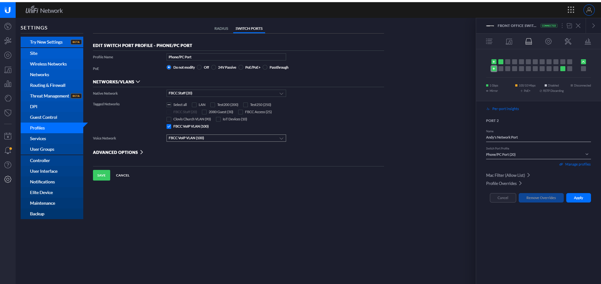 Unifi Talk Phone on one VLAN and connected PC on a different VLAN |  Ubiquiti Community