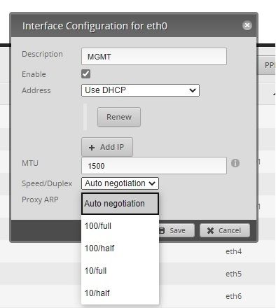 Edgerouter Infinity Er 8 Xg Eth0 10mb Or 100mb Only Ubiquiti Community