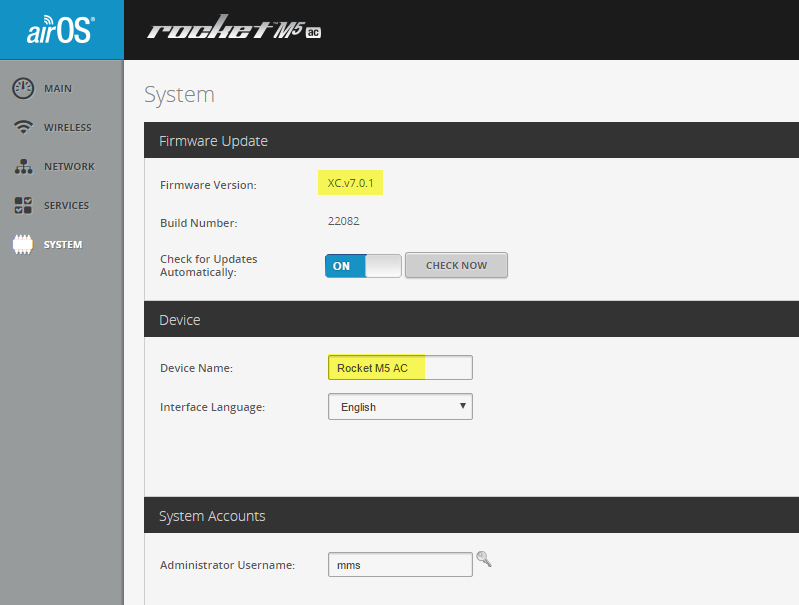 Rocket 5ac lite firmware