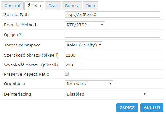 Zoneminder rtsp hot sale stream