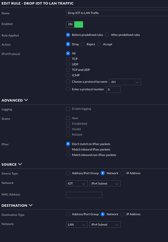 Iot Firewall Rules What Am I Missing Ubiquiti Community
