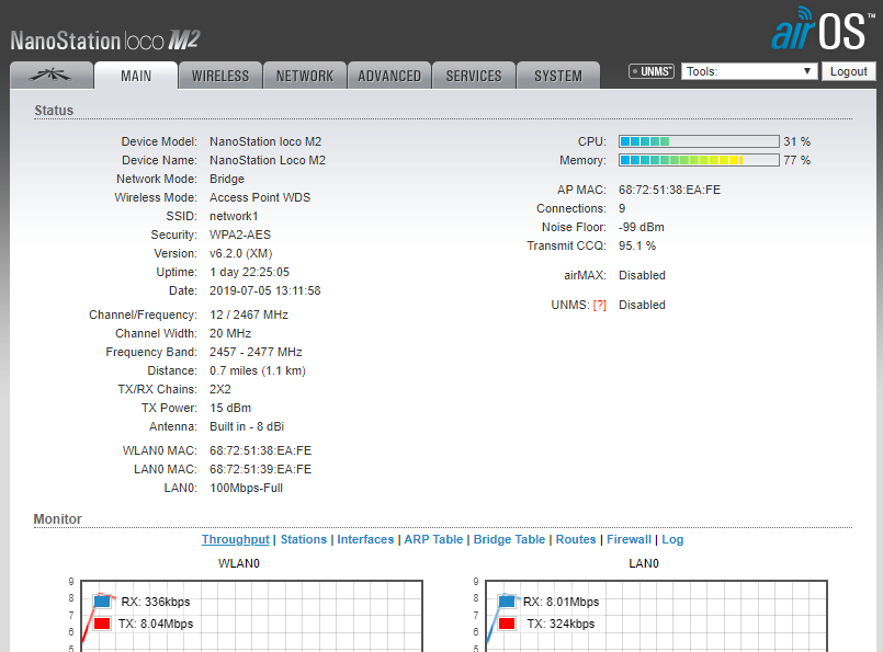 Nanostation Loco M2 Access Point Wifi Not Visible By Mfi Mpower