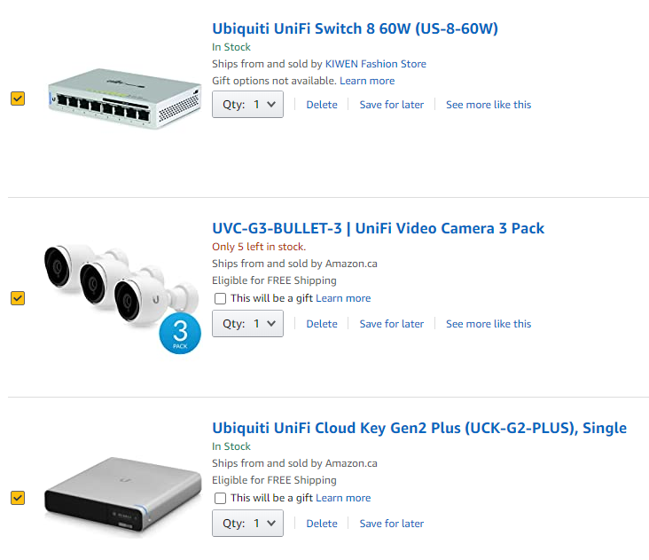 Unifi g3 best sale camera setup