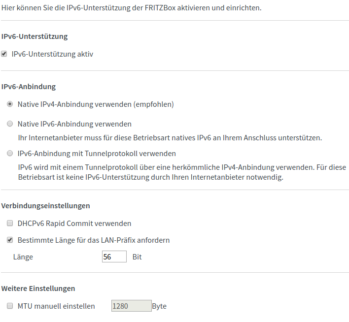 Manuell fritzbox mtu einstellen Wieso verbessert