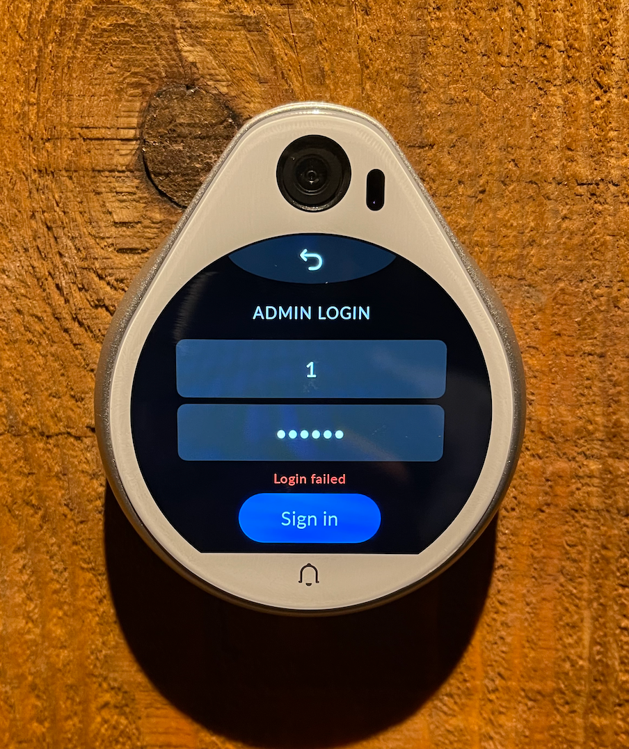 Cannot Log In To Admin Mode Unifi Access Reader Pro Ubiquiti Community