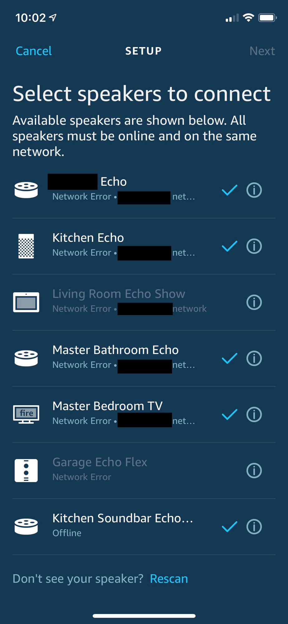 Echo deals speaker groups