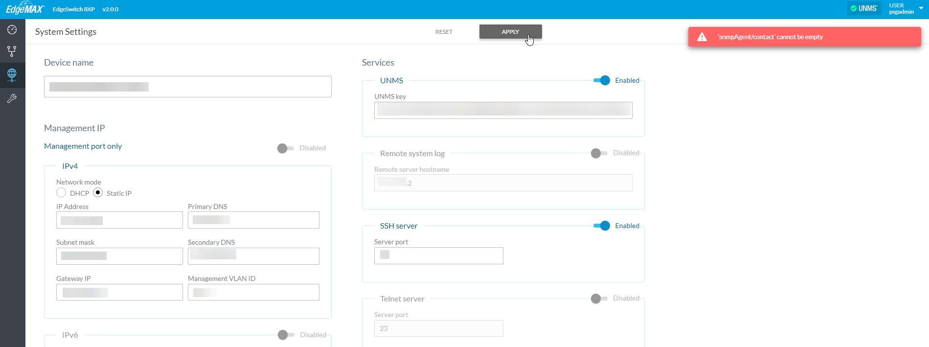 Showing the system's log in interface