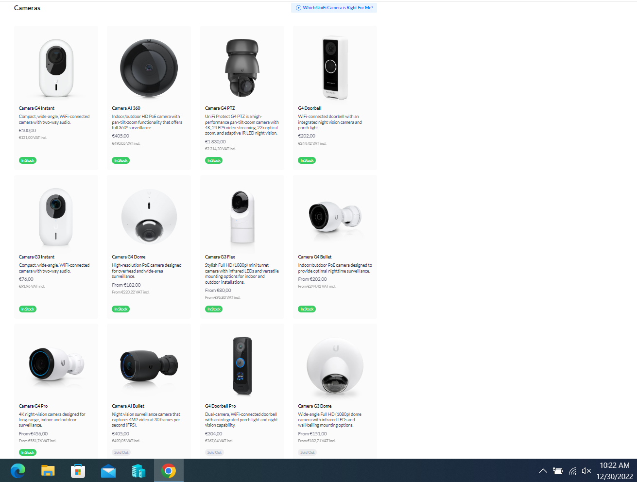 ubiquiti camera onvif