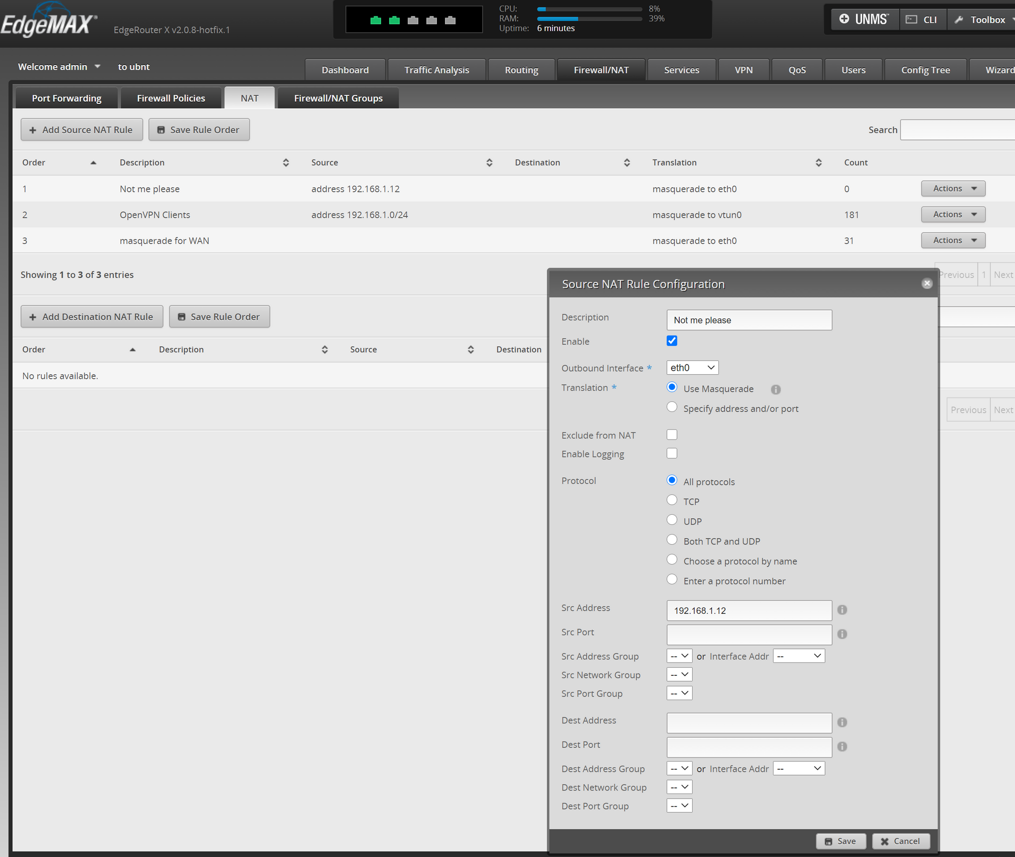 What am I missing here? Want to re-route one IP/machine | Ubiquiti 