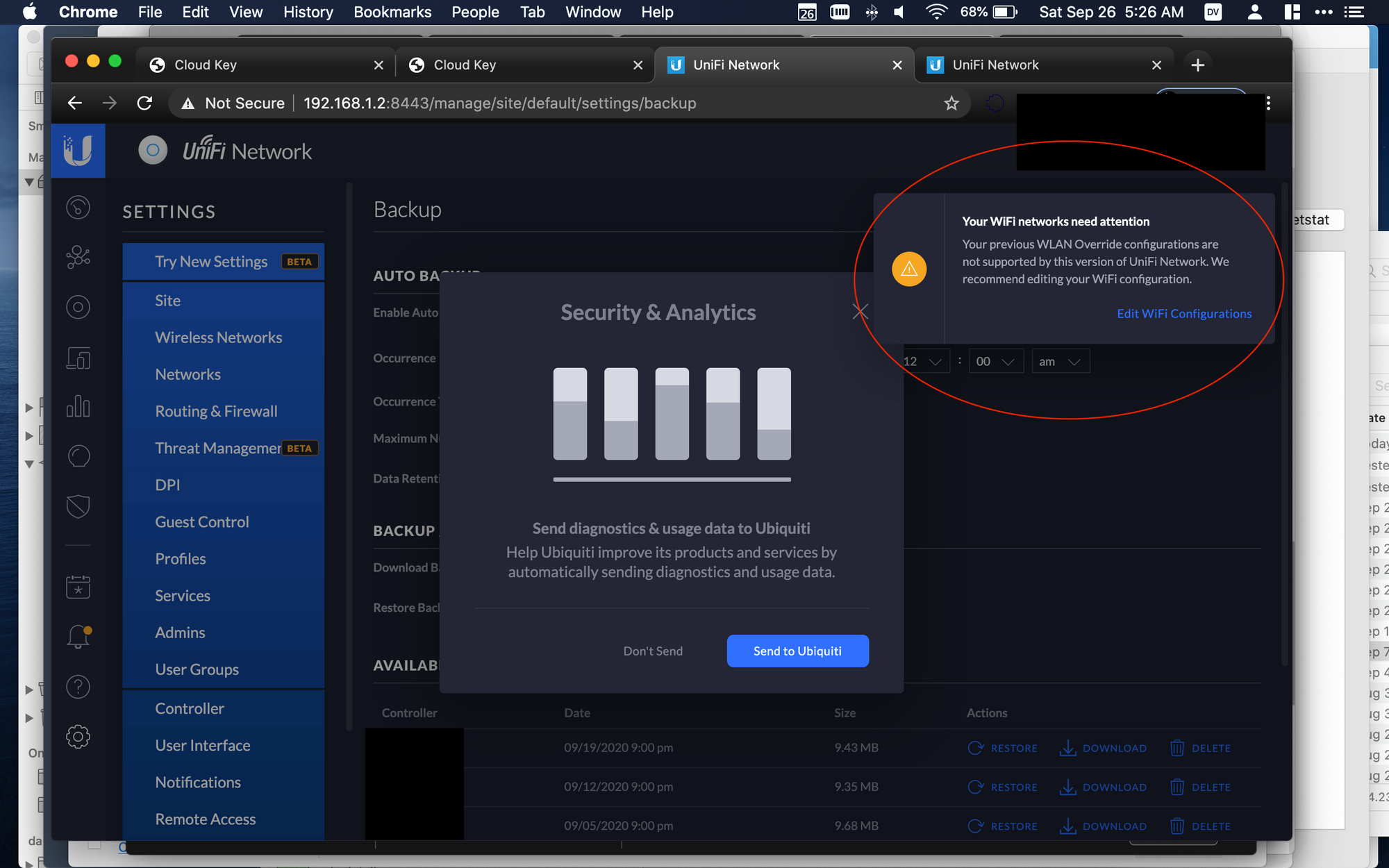 Unifi Switches Droping Adoption randomly/Is my network set up