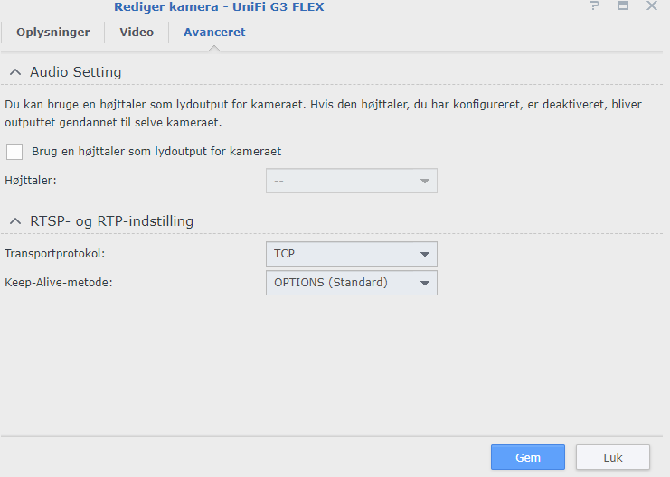 Unifi 2024 camera synology