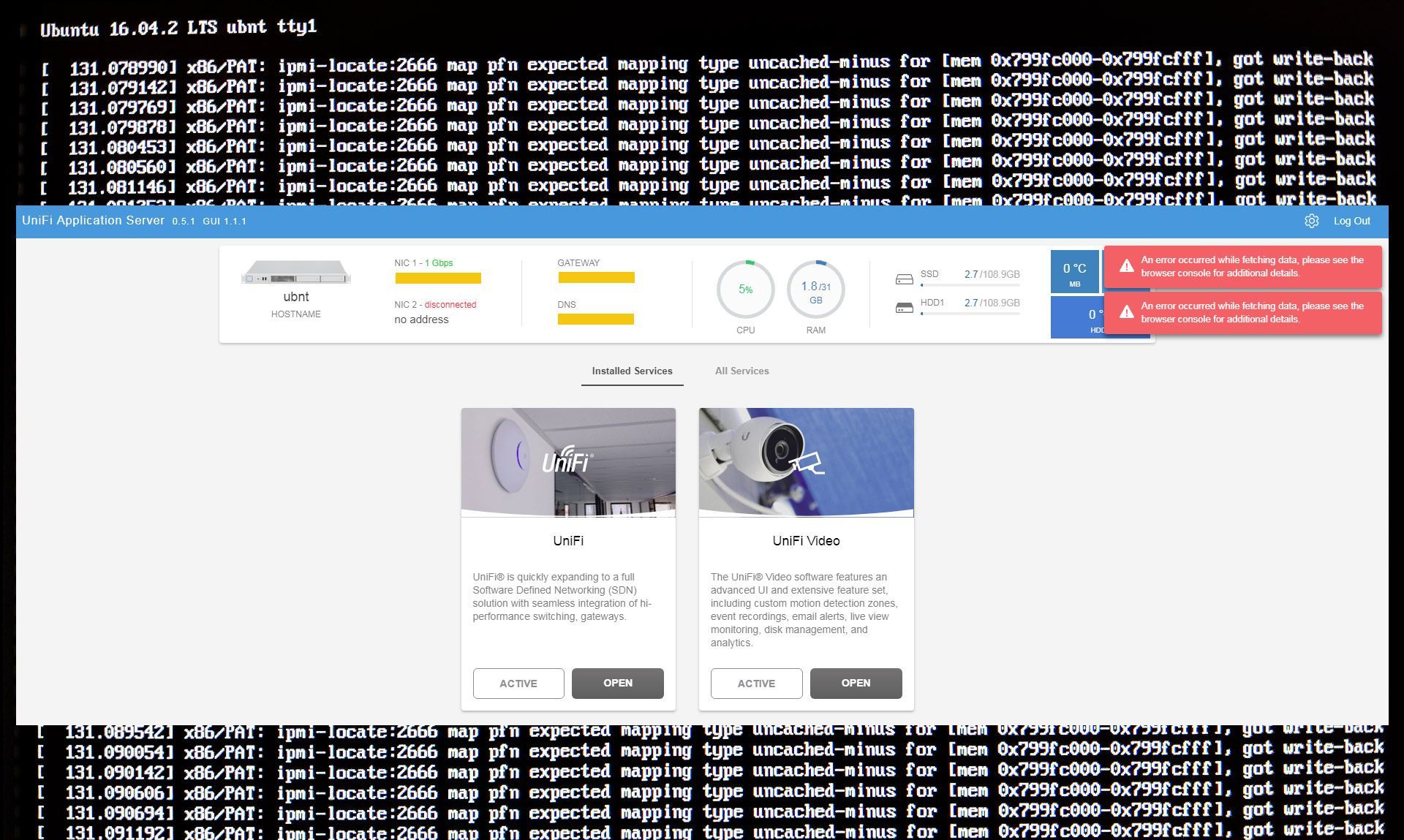 Uas Xg Oob Error Ubiquiti Community