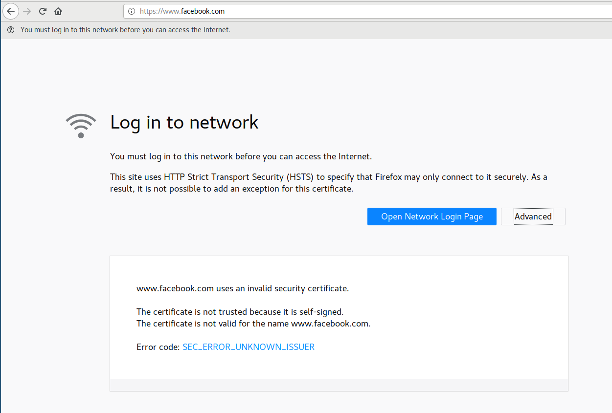 Captive Portal Facebook Login Invalid Certificate Ubiquiti Community