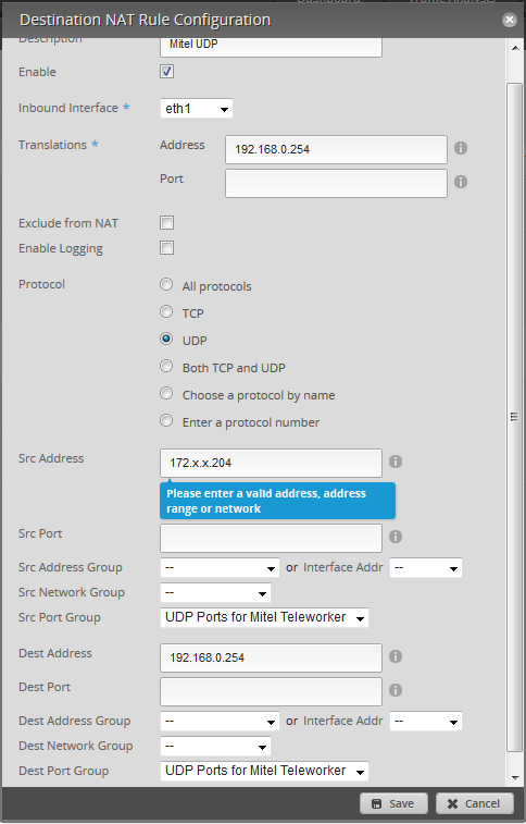 Er Lite Forward Group Of Ports From 1 Of Our Static Ips To Ip Phone Controller Ubiquiti Community