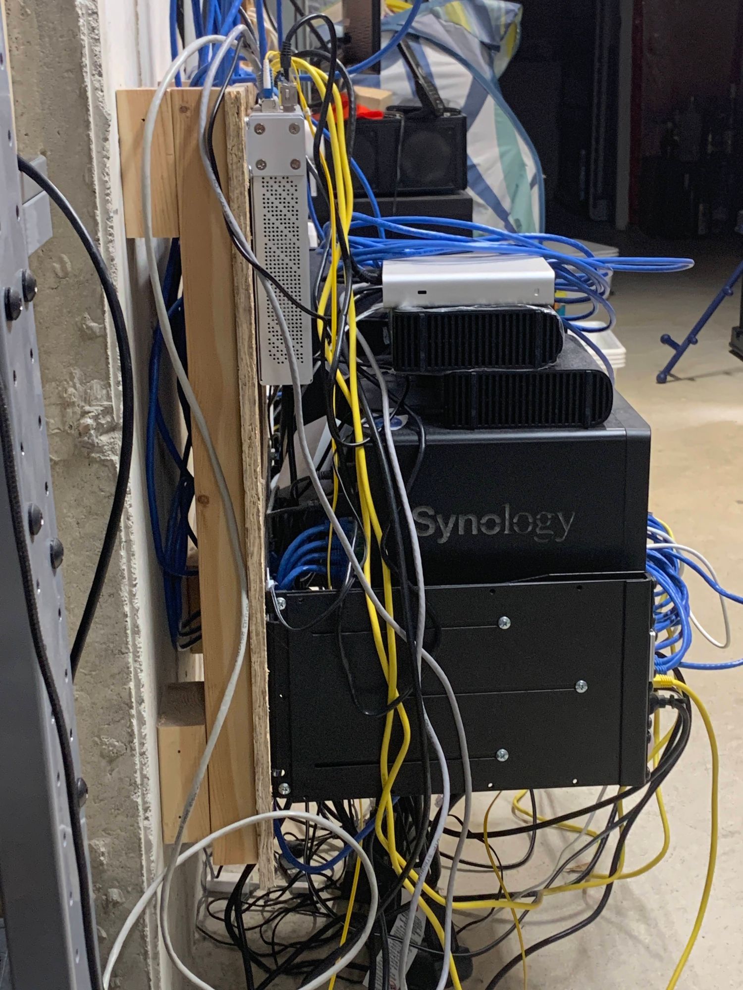 Basement Home Network Rack