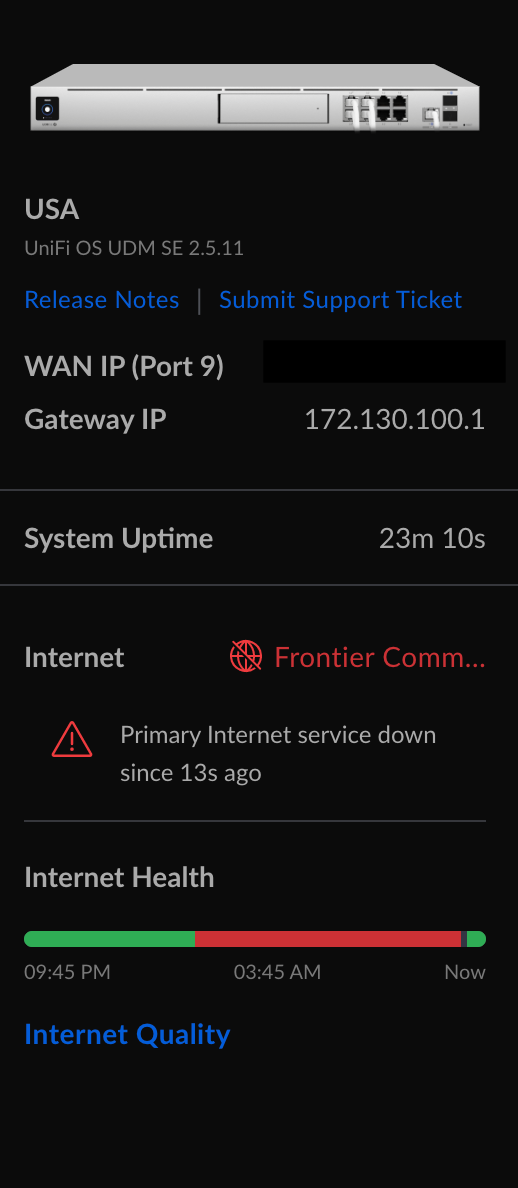 Internet down | Ubiquiti Community