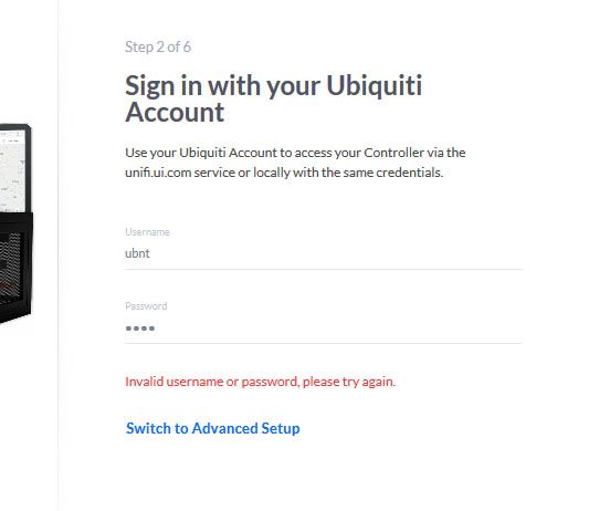 Unifi uap ac pro default password