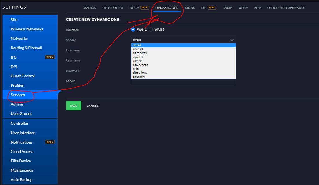 unifi dynamic ip