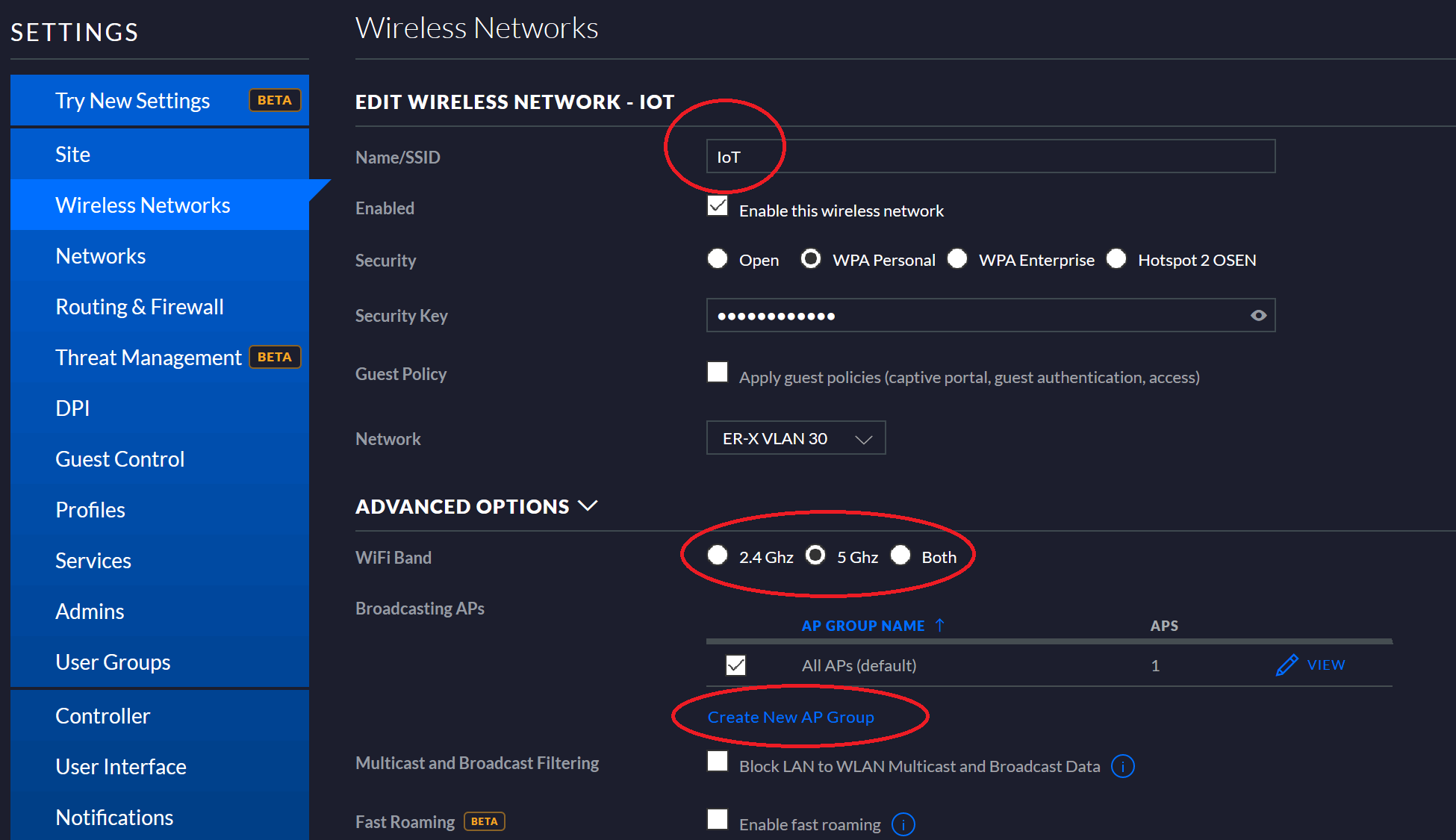 Name Unifi Access Point
