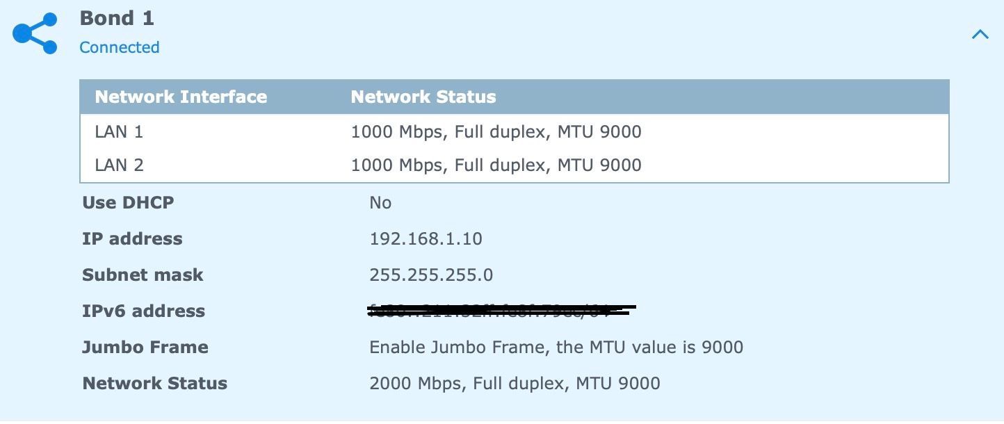 Jumbo Frames And Synology Web Ui Ubiquiti Community