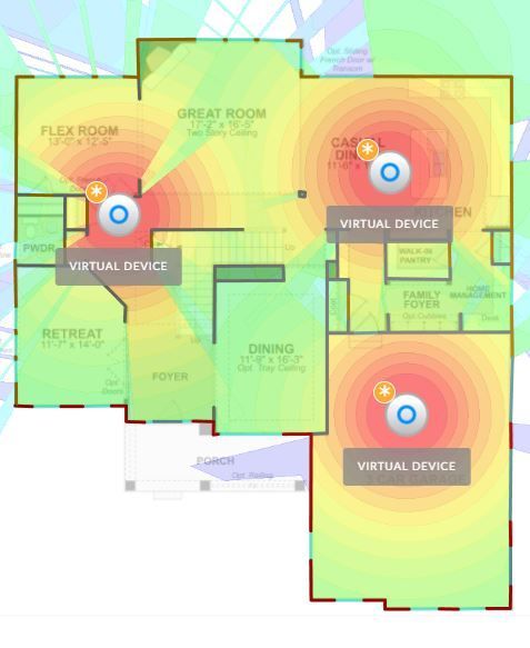 Showing Ac Signal Strength Heat Map In Unifi Controller Software