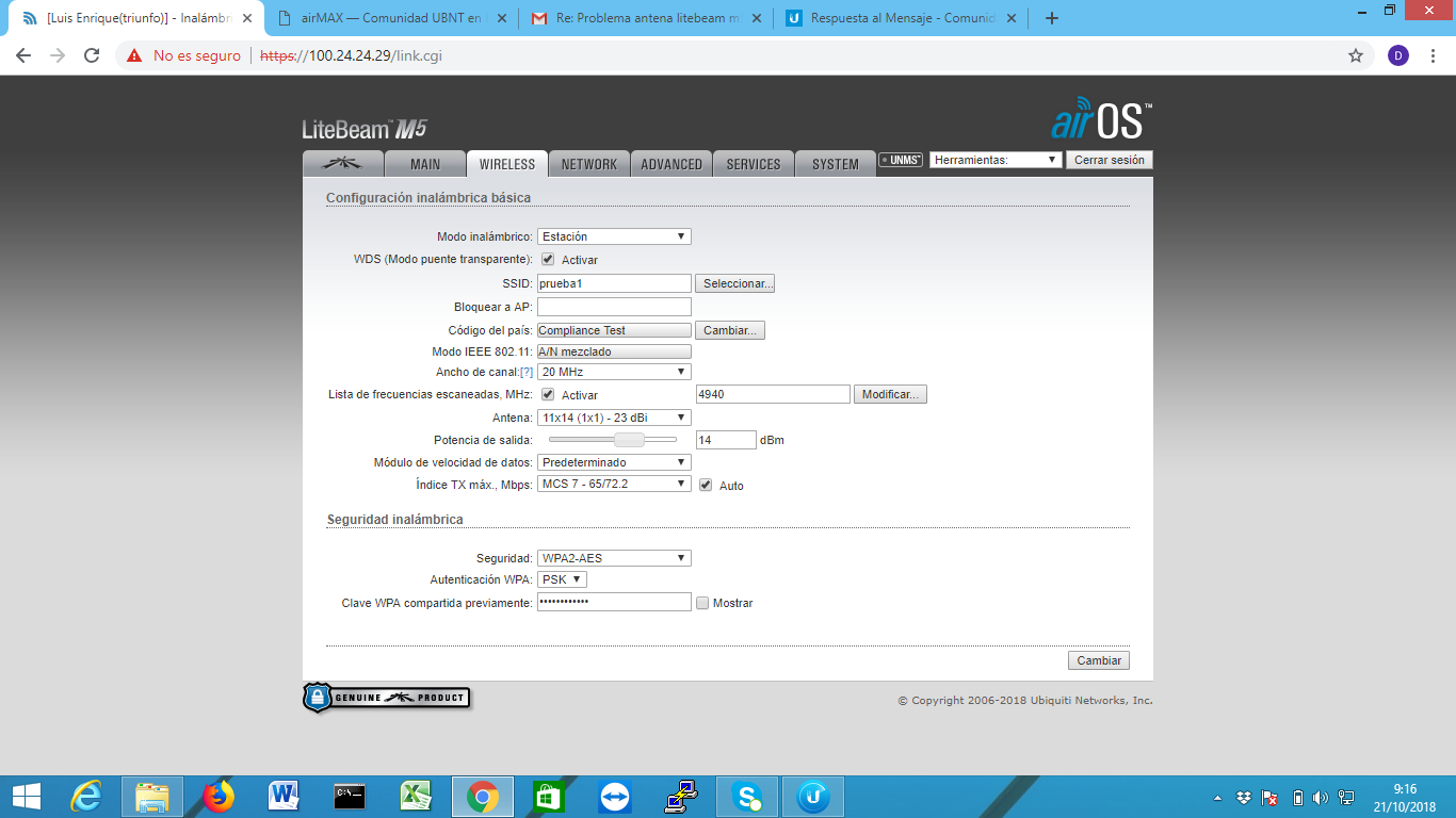 Manual de configuracion de nanostation m5