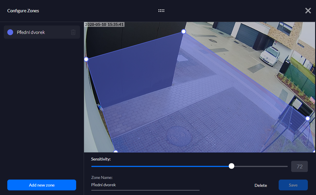 dahua motion detection sensitivity