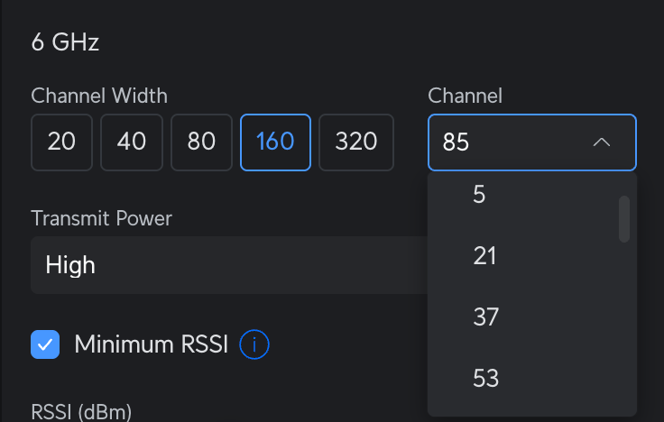 6e width clearance