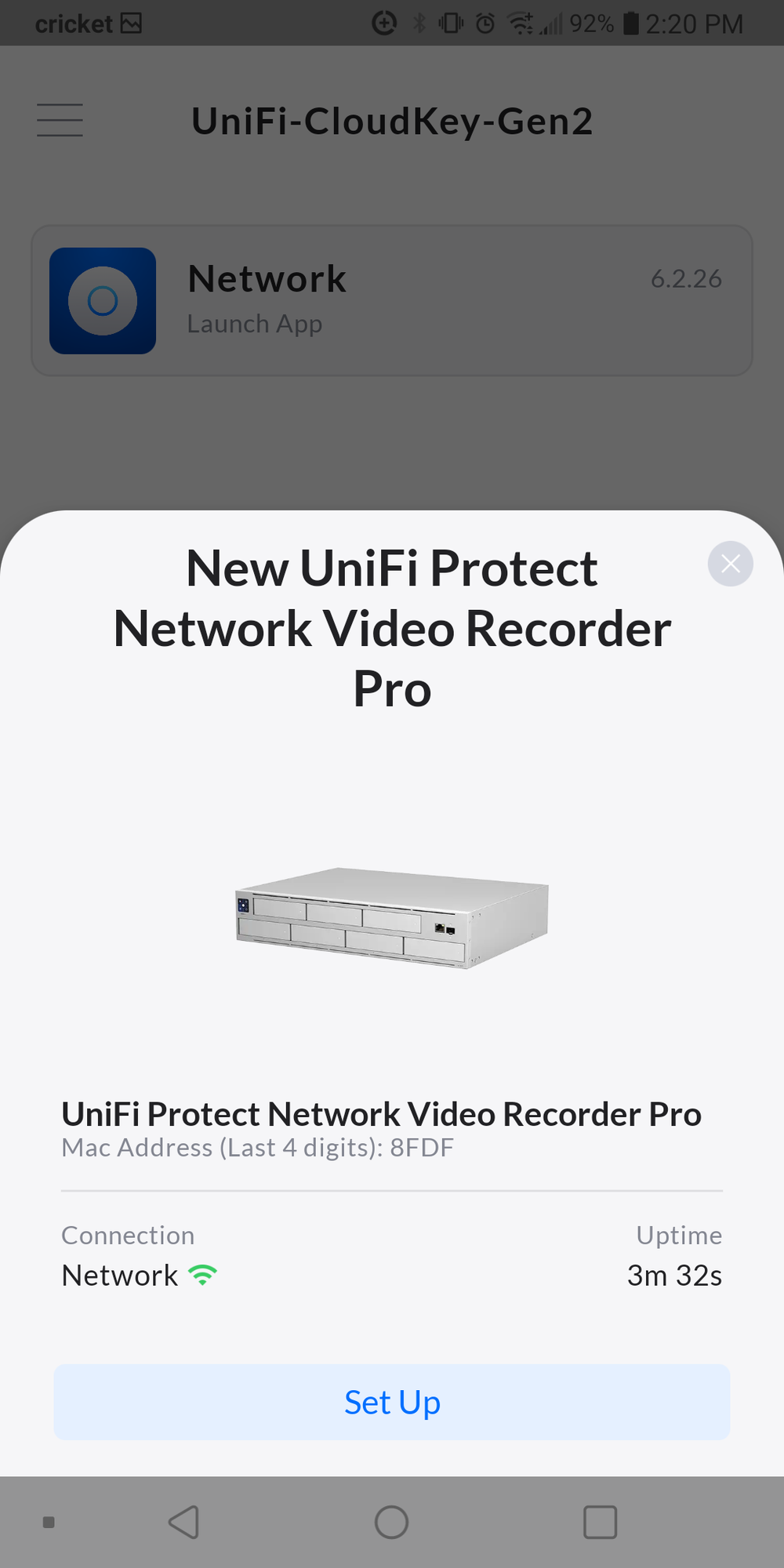 unifi protect network video recorder setup