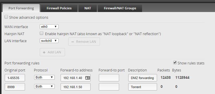 Edgerouter X Port Forwarding for qbittorrent not working 