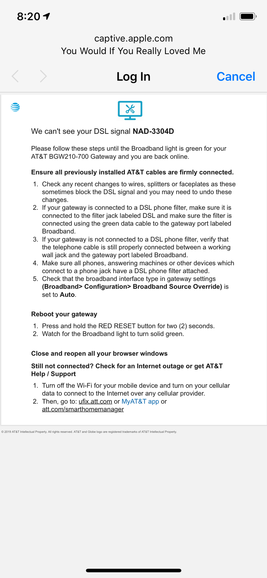 Att Uverse Wifi Red Service Light Shelly Lighting