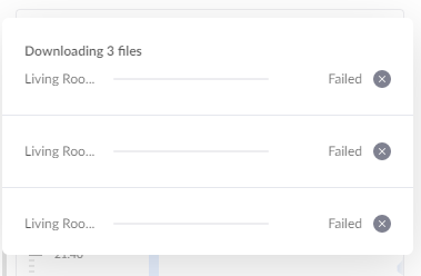 Fails to download a  video