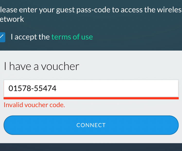 Guest Pass Invalid Voucher Code Ubiquiti Community