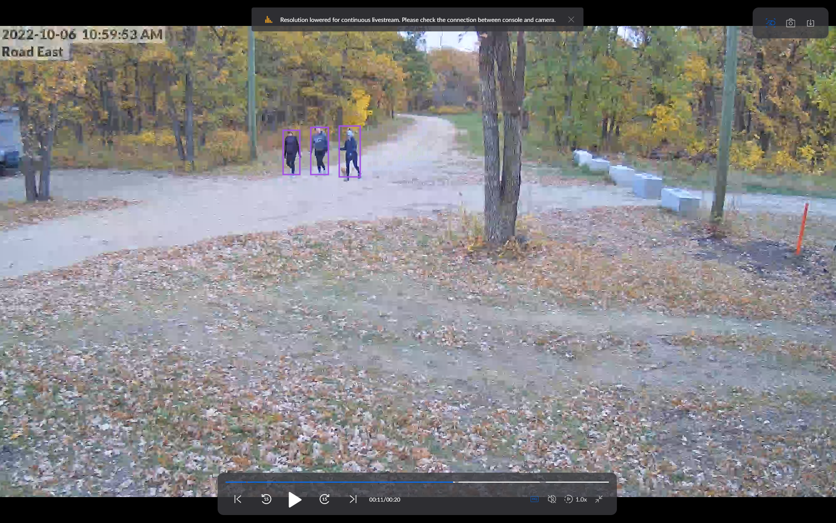 continuous live stream camera