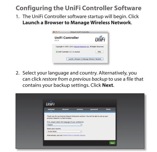 Unifi controller login