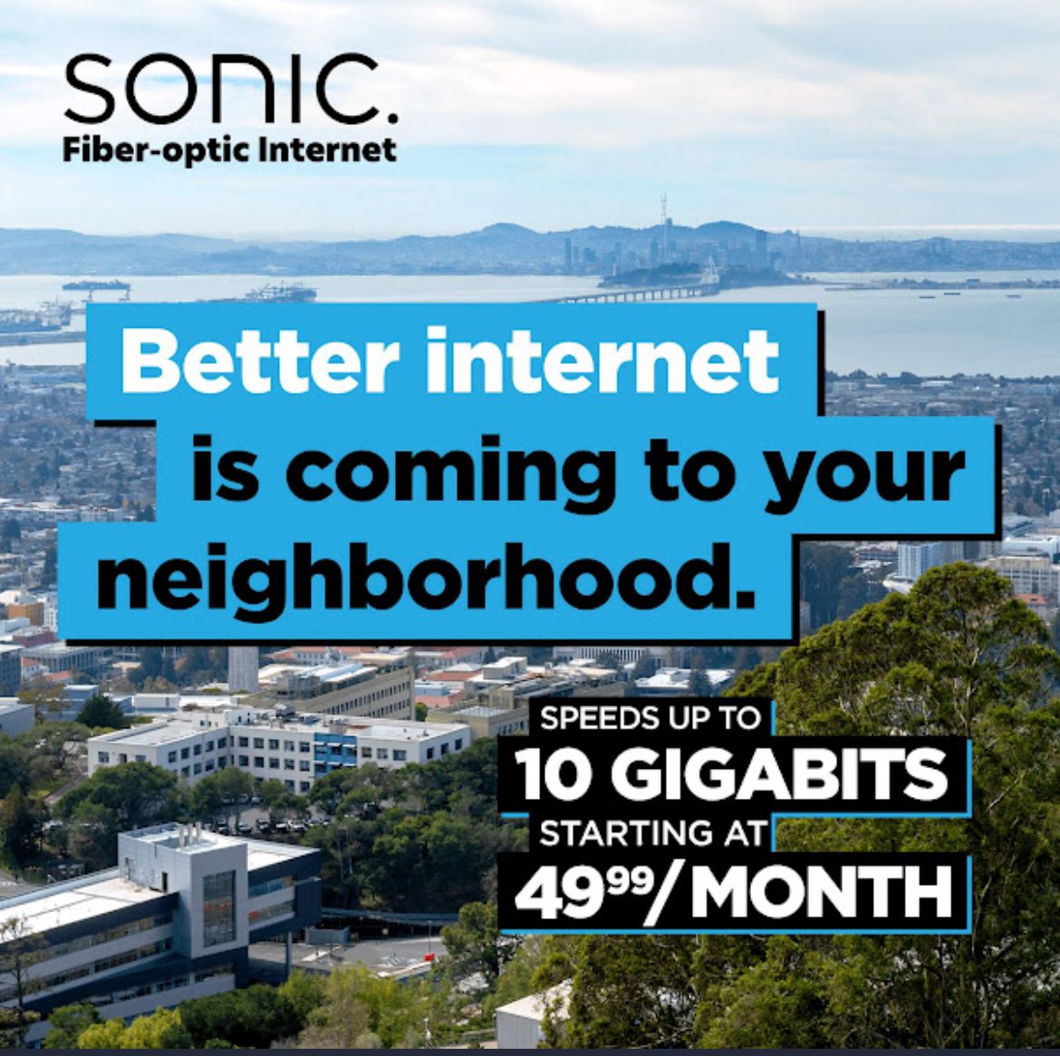 10-Gigabit Fiber-Optic Internet - Sonic