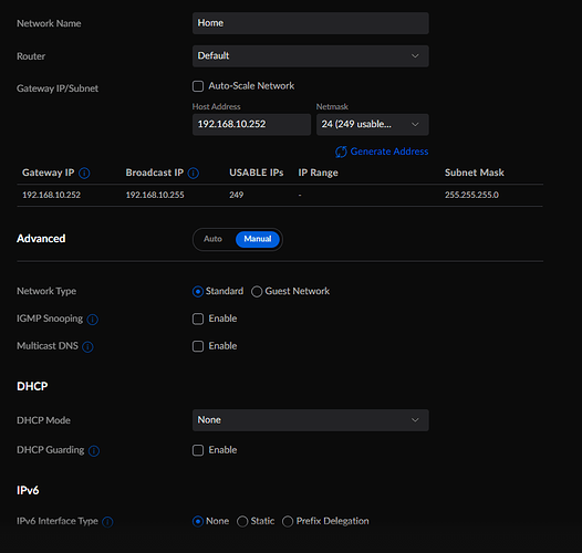 In cloud key can you change the &ldquo;default&rdquo; network to be &ldquo;3rd party 