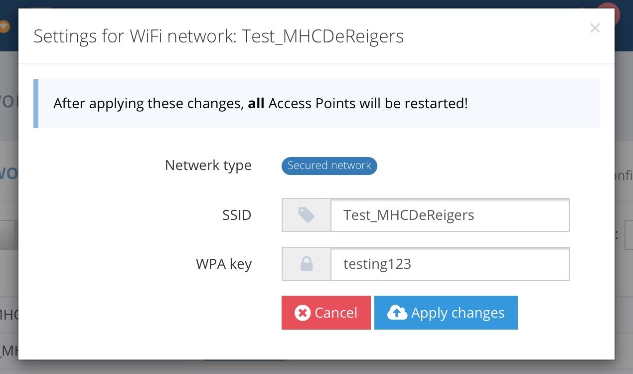 Allowing Customer to change wifi password  Ubiquiti Community