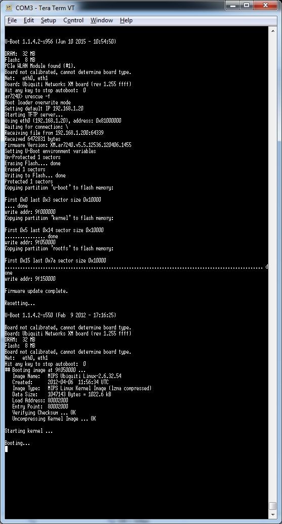 Howto Unbrick Your Unifi Ap Ubiquiti Community