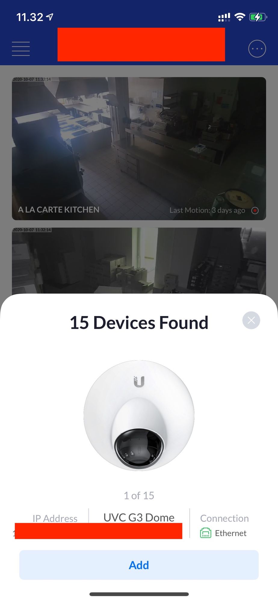 Unifi camera motion store alert