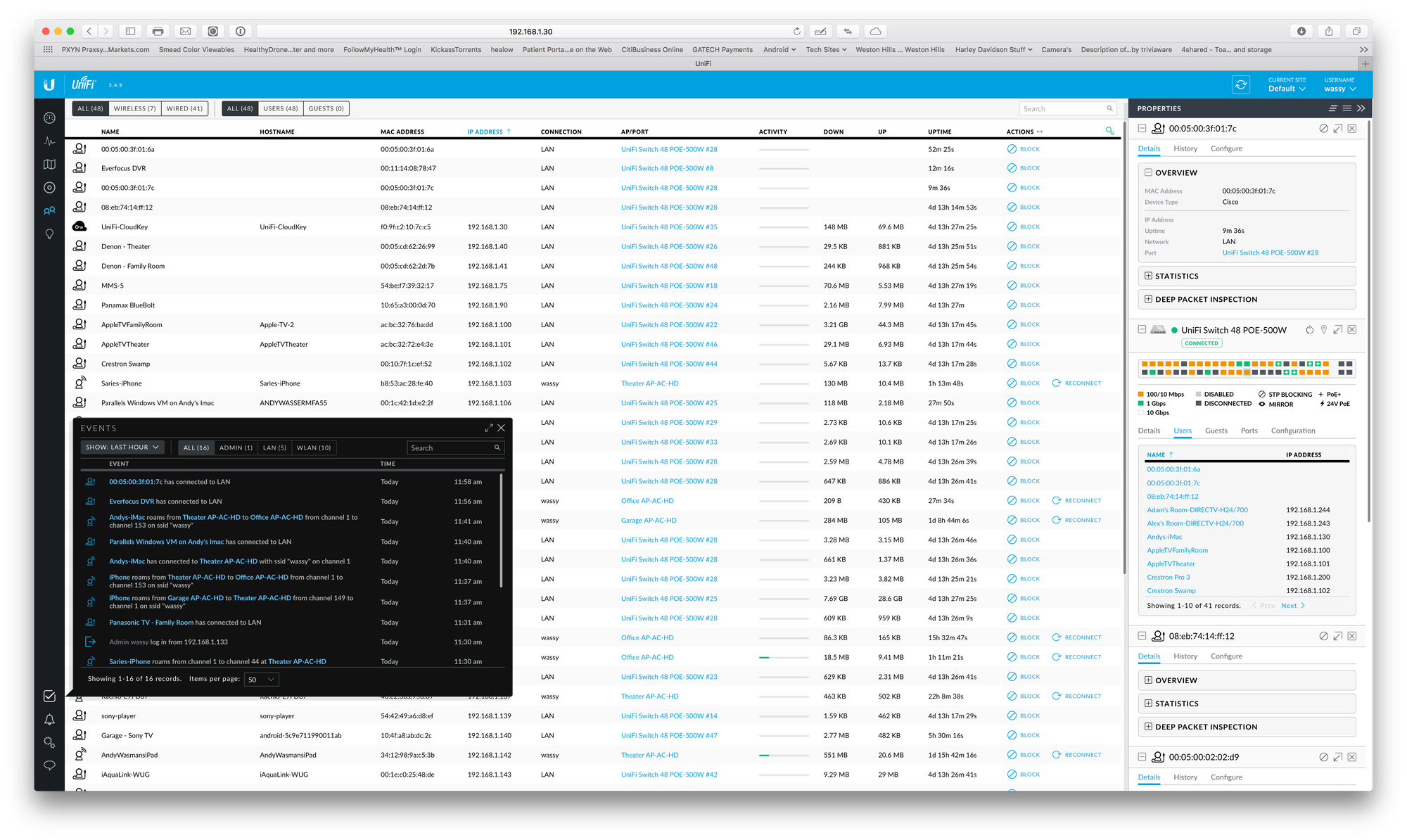 Technicolor mac address filtering system