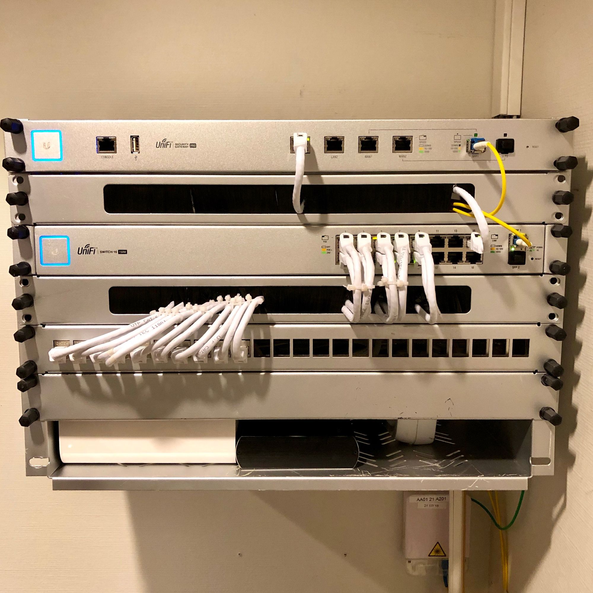 Building a stunning Unifi Rack with custom painted panels — LazyAdmin