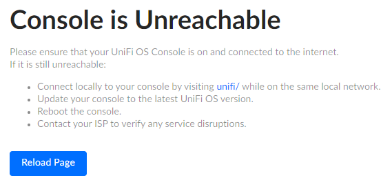 UDR online at unifi.ui.com but not reachable | Ubiquiti Community