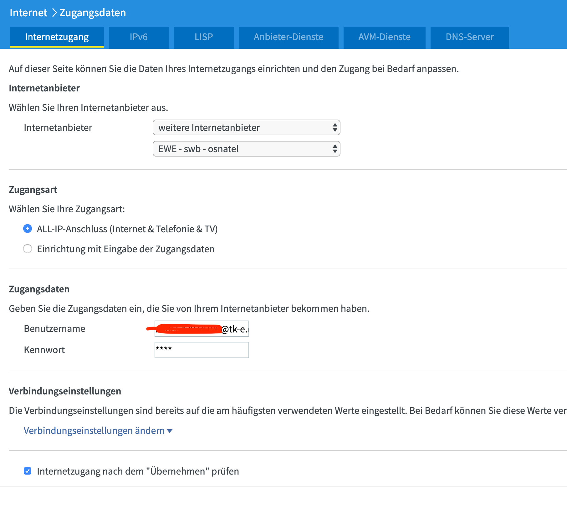 German Usg An Glasfaseranschluss Ewe Ubiquiti Community