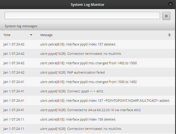 Showing the system's log in interface