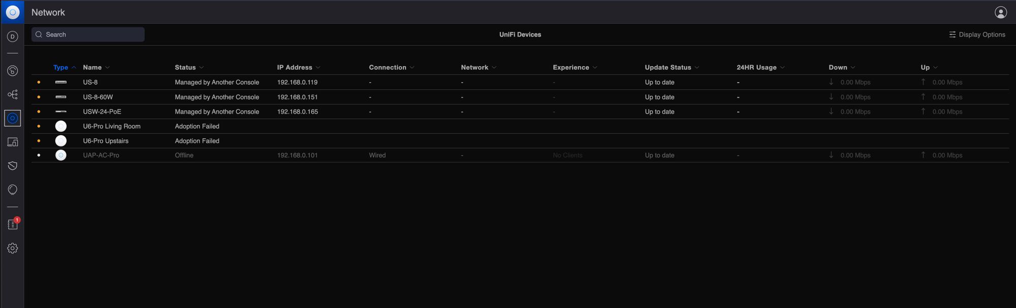 Unifi Switches Droping Adoption randomly/Is my network set up