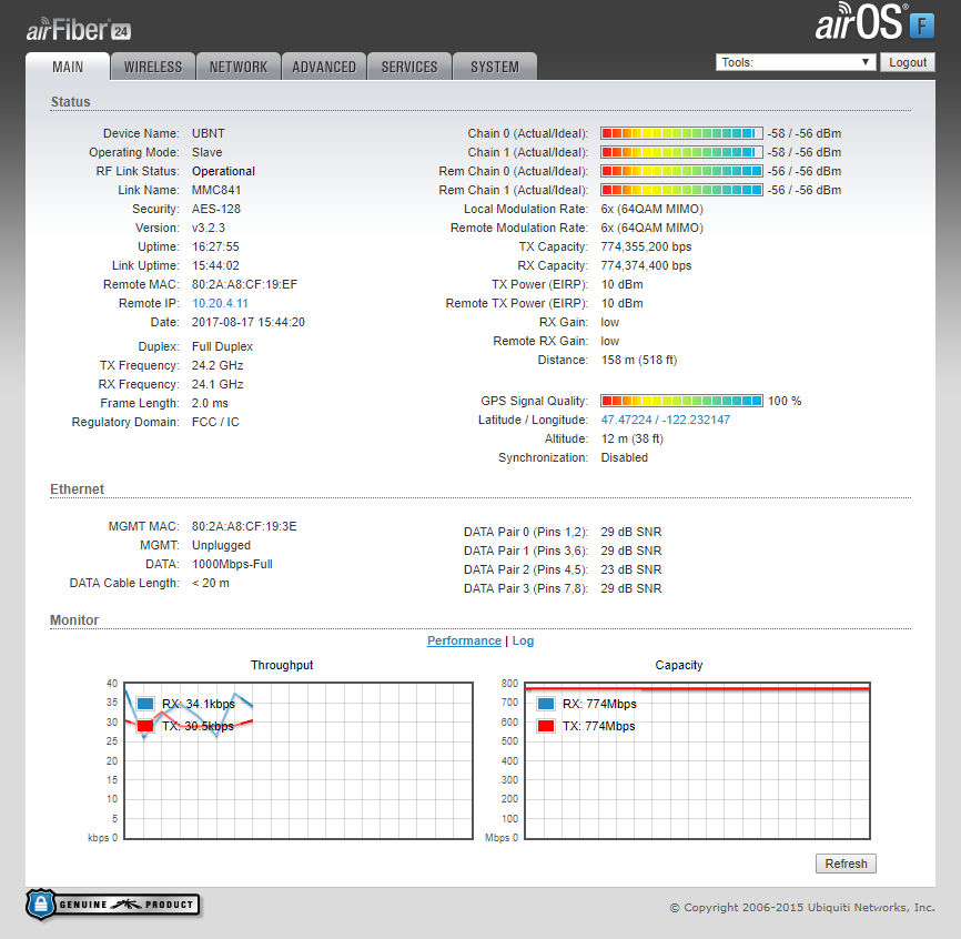 Stat link. Huawei EIRP DBM. Additional AIRFIBER 60. Paired Pins. Operating Mode.