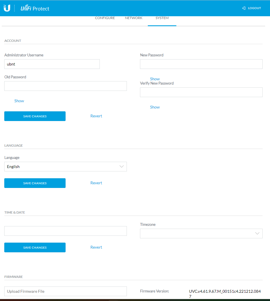 unifi protect rtsp camera